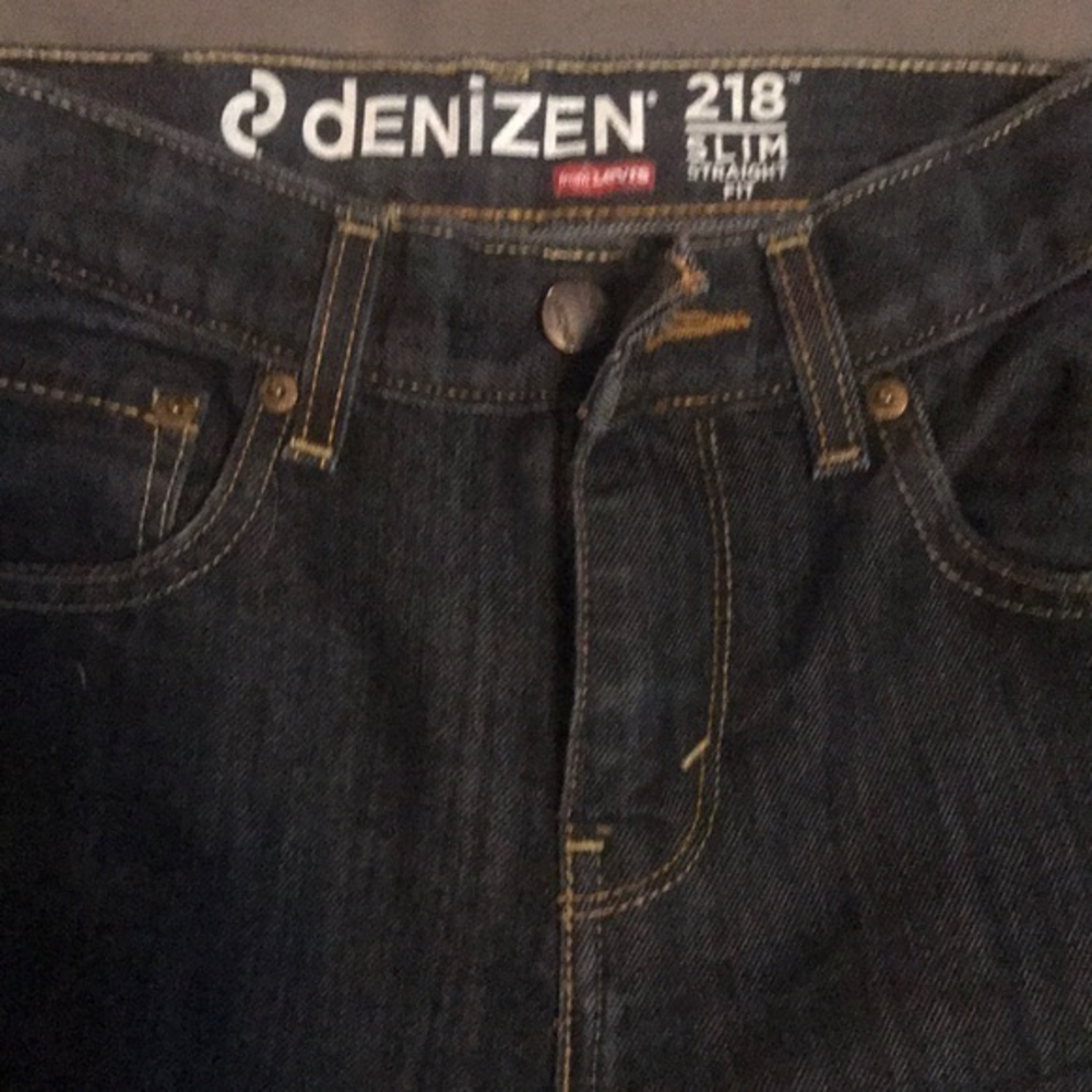 Levi’s denizen‎ 218 Straight slim fit dark jeans